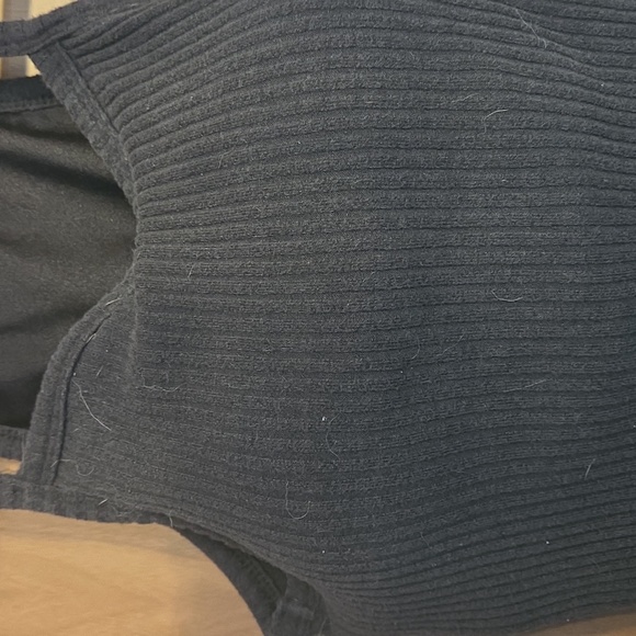 Black Ribbed Tank Top - Picture 3 of 4